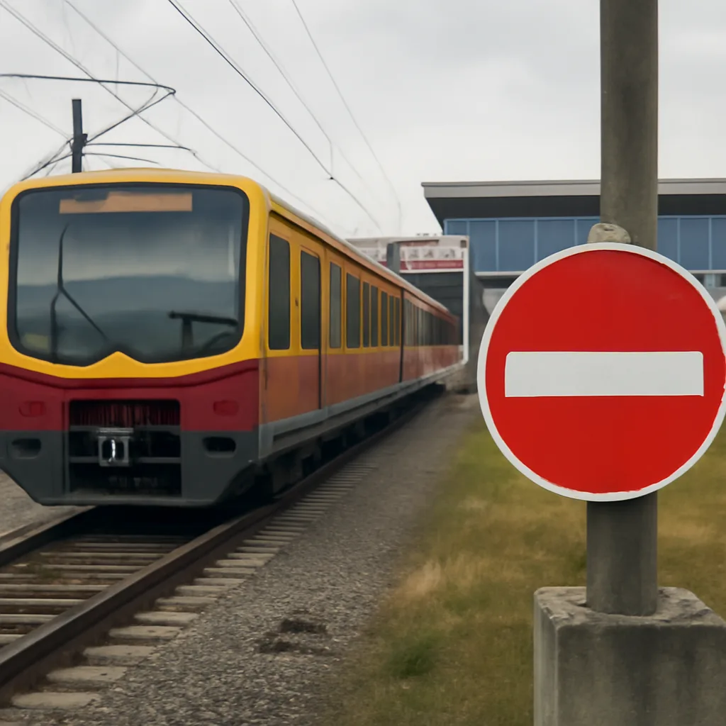 Wichtige S-Bahn-Strecke zum Flughafen BER gesperrt!
