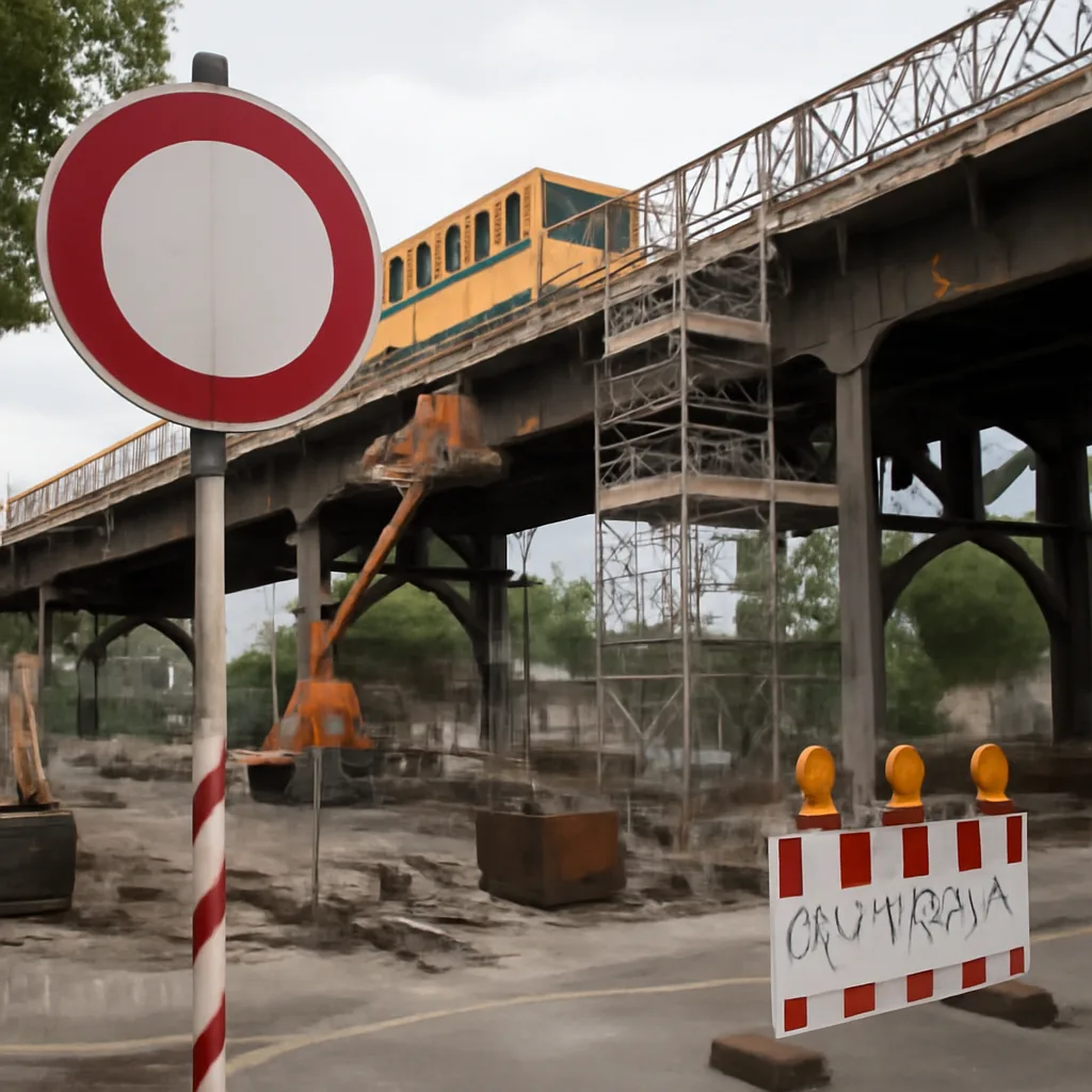 Umbau der U-Bahn-Brücke am Gleisdreieck verzögert sich erneut