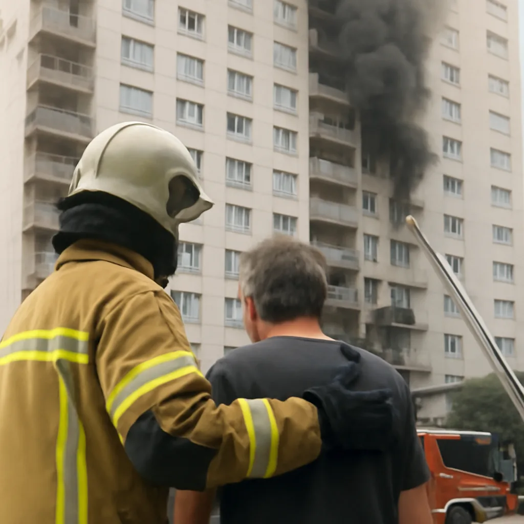 Brand im Hochhaus des Märkischen Viertels: Erste Hilfe und Schäden