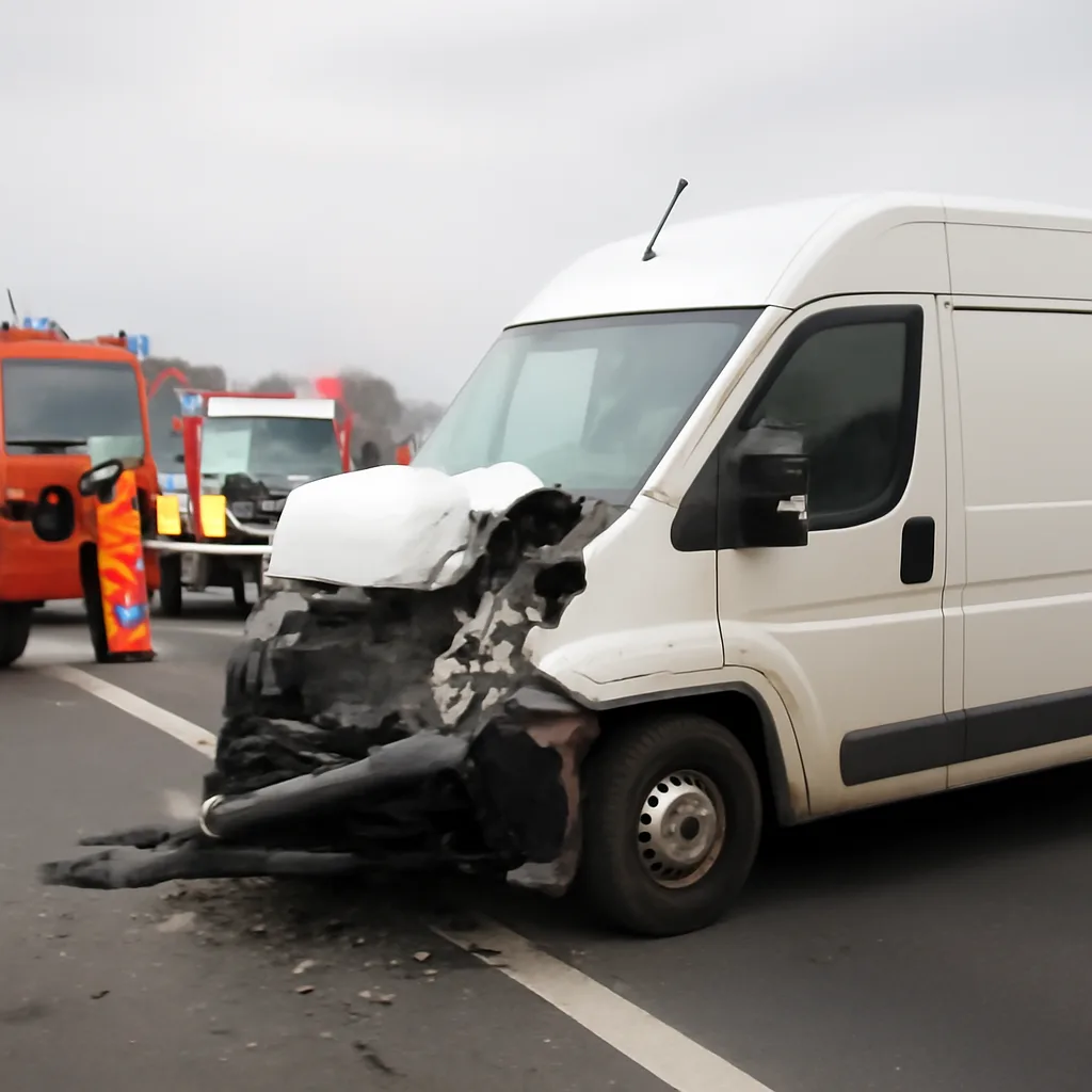 Großer Unfall in Brandenburg: Transporterfahrer lebensgefährlich verletzt
