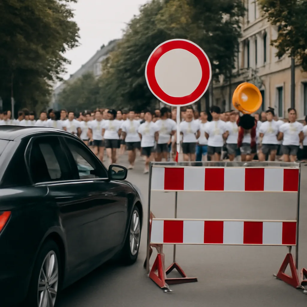 Straßensperrungen beim B2Run in Westend – Wichtige Infos für Autofahrer