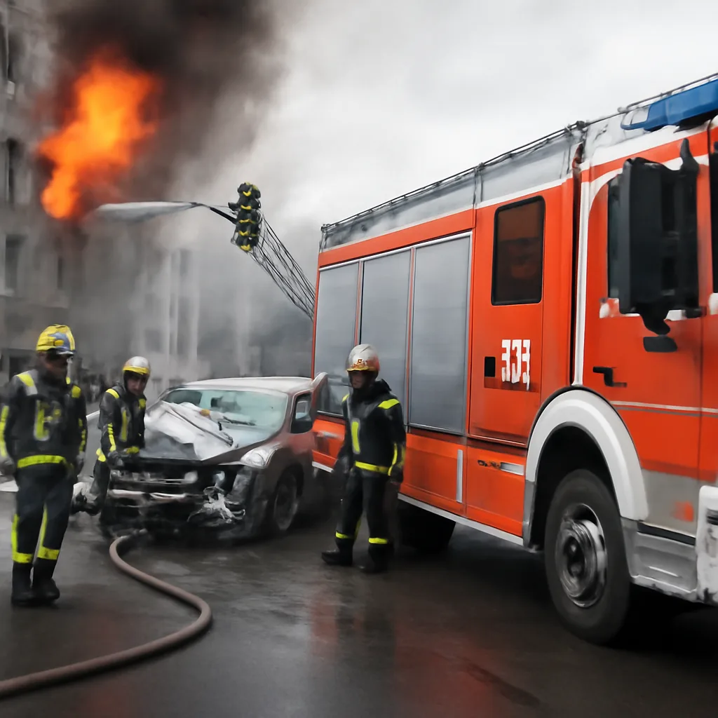 Berliner Feuerwehr im Dauereinsatz wegen Brand und Unfällen