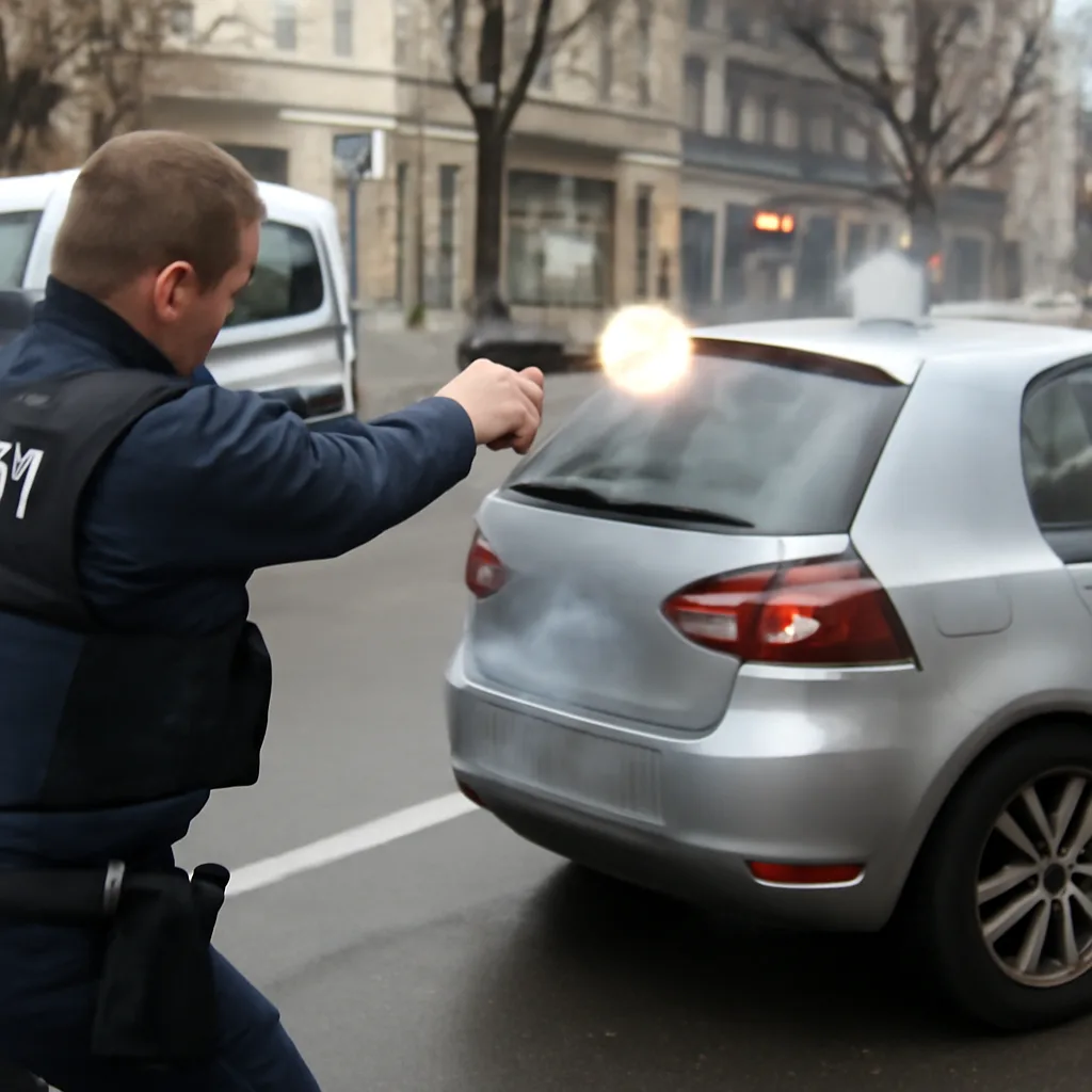 Kreuzberg: Polizist schießt auf Auto nach Reizgas-Angriff