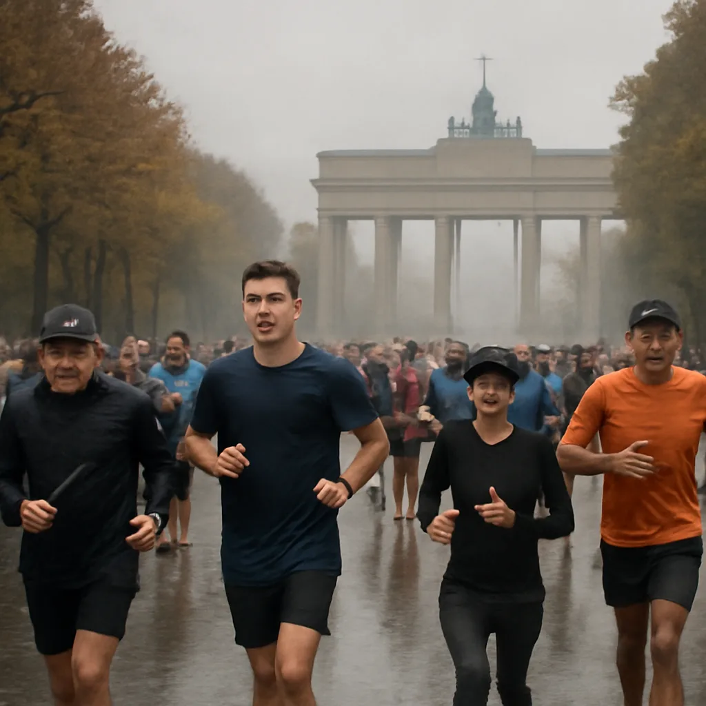 7000 Läufer trotzen dem Herbstwetter in Berlin
