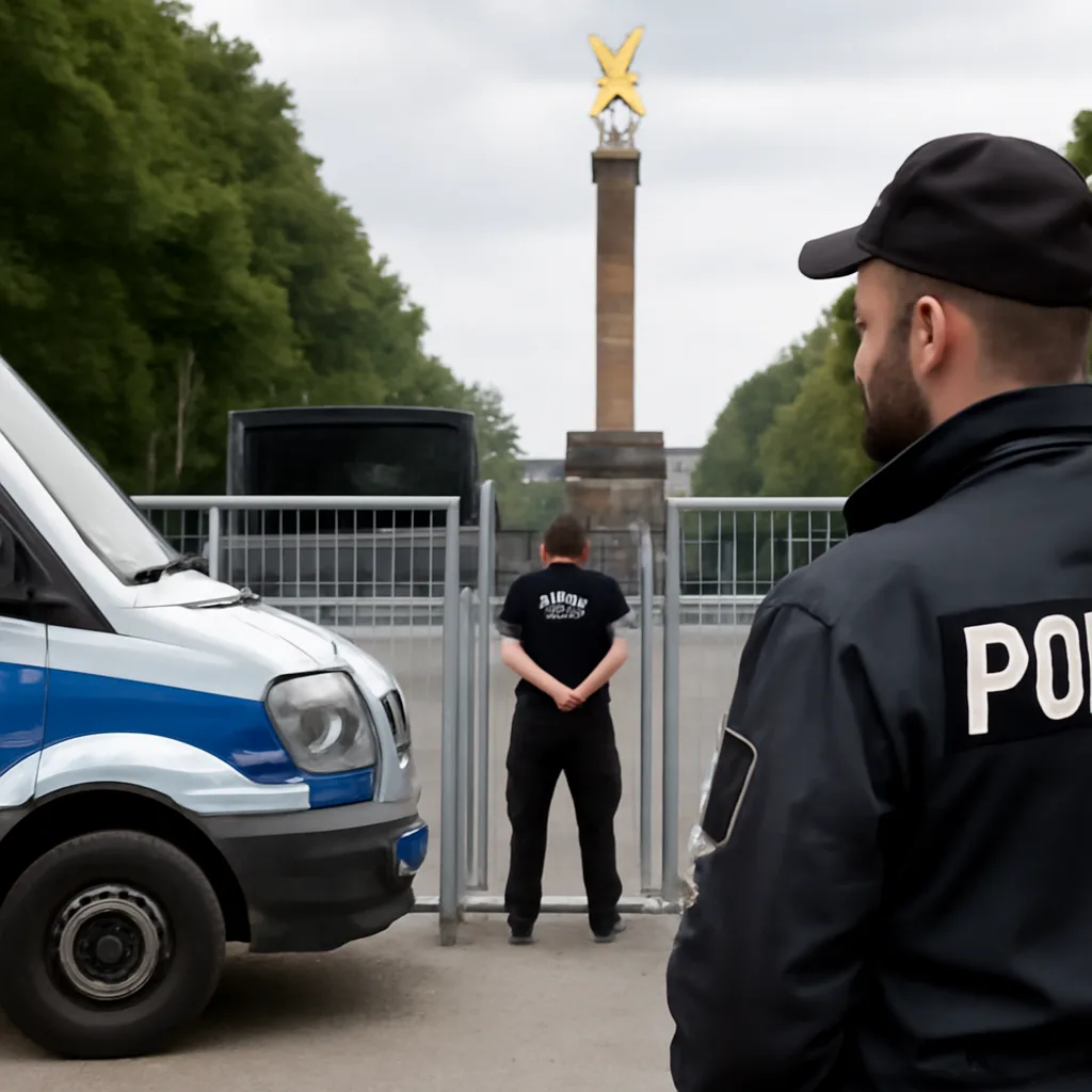 Sicherheitsmaßnahmen im Tiergarten vor Rave the Planet