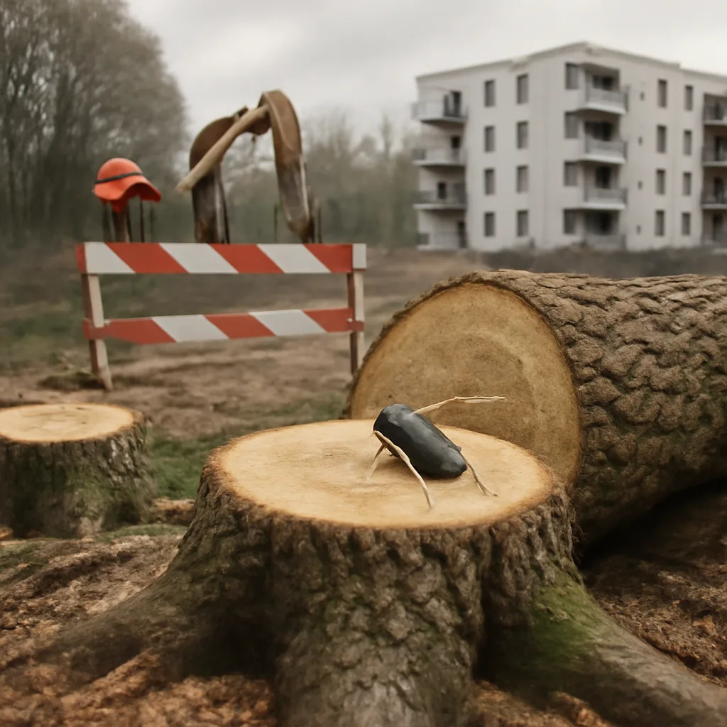Seltene Käferbaumfällung für Neubau sorgt für Aufregung