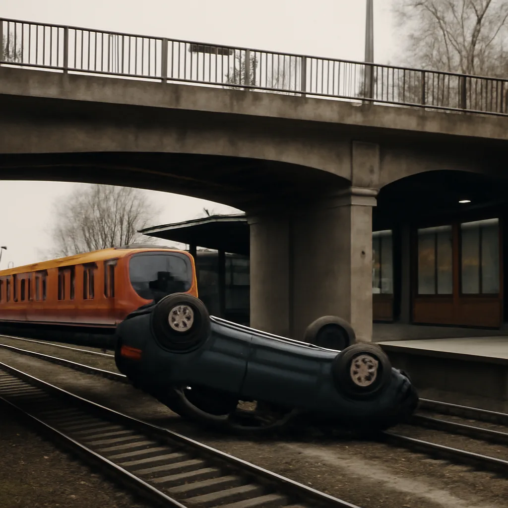 Tödlicher Unfall am S-Bahnhof Bornholmer Straße: Auto stürzt von Brücke