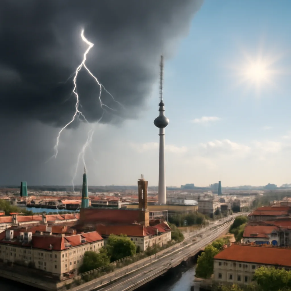 Wetterwechsel in Berlin und Brandenburg: Gewitter und Sonne