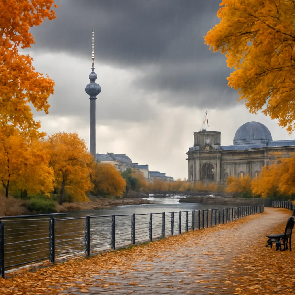Herbstidylle in Berlin – aber der Regen naht
