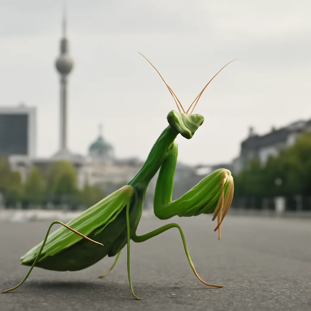 Faszinierende Gottesanbeterin verbreitet sich in Berlin – Nabu ist aufgerufen zur Mitteilung