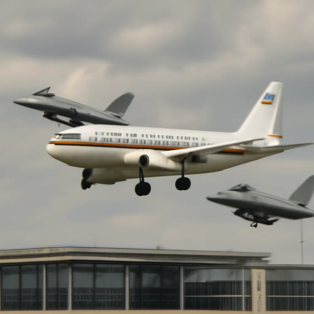 Eurofighter eskortieren Präsidenten-Maschine am BER