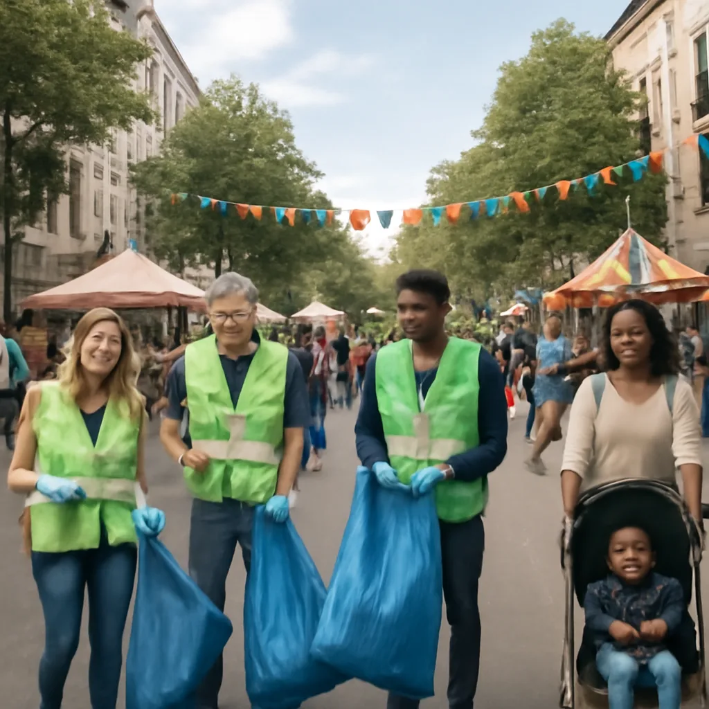 Gethsemanestraße verwandelt sich in Festplatz für Cleanup Day
