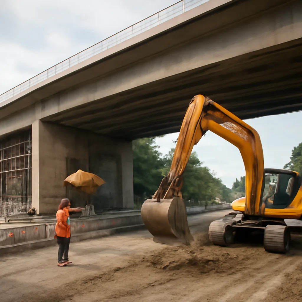 Sanierung der A100-Brücke in Schmargendorf schreitet voran