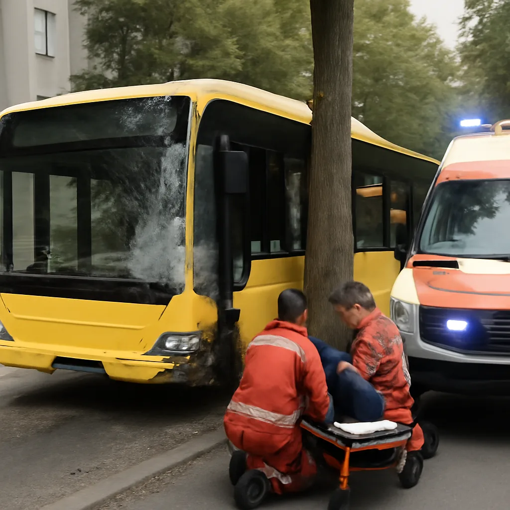 Linienbus in Neukölln gegen Baum gefahren: Verletzte und Rettungseinsatz