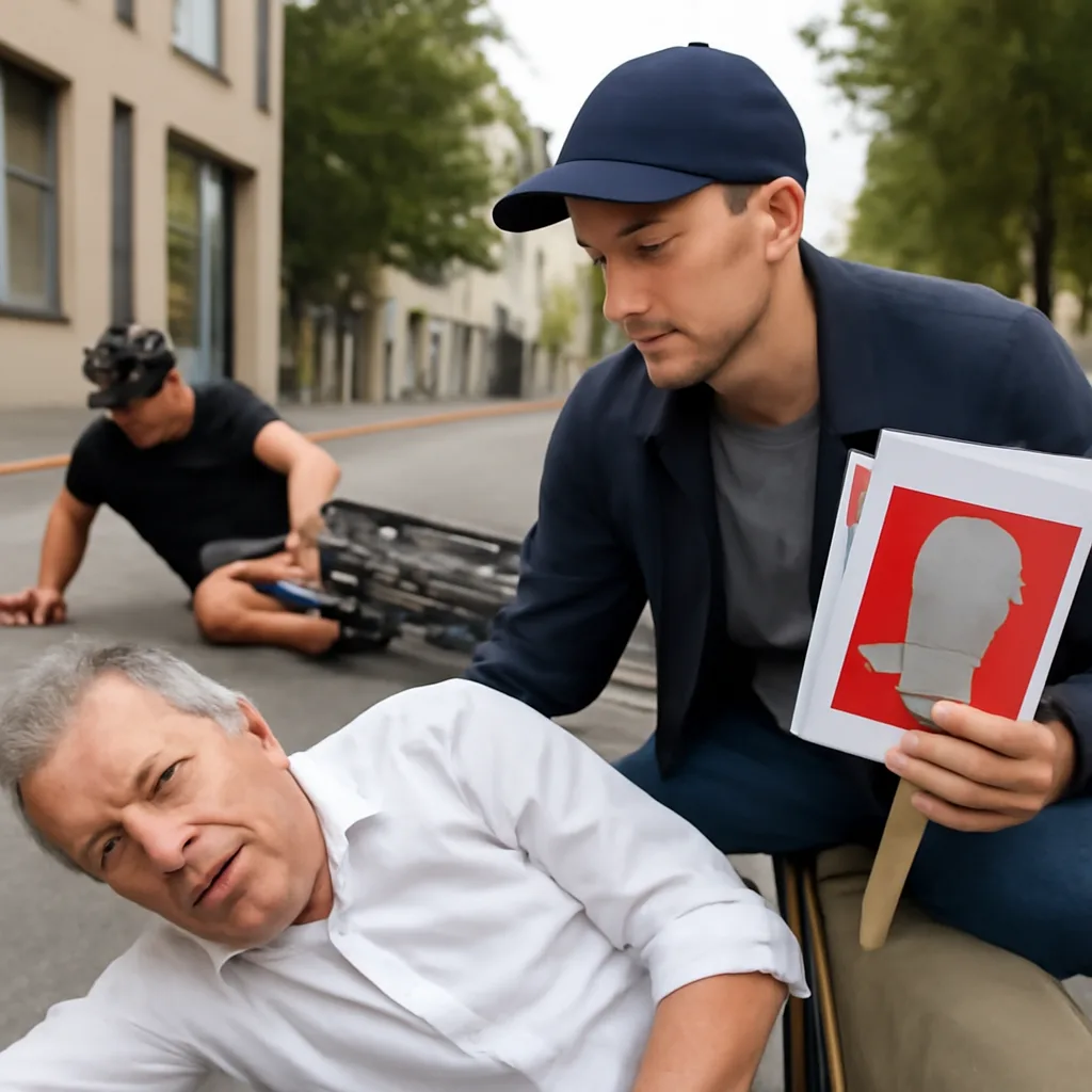 Wahlkampfhelfer in Adlershof von Radfahrer verletzt