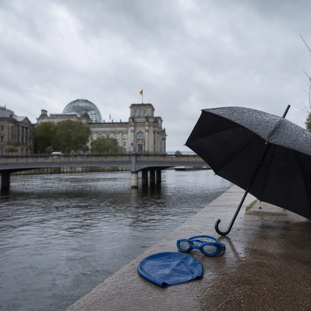 Wegen Regen: Mitschwimm-Demo an der Spree erneut abgesagt