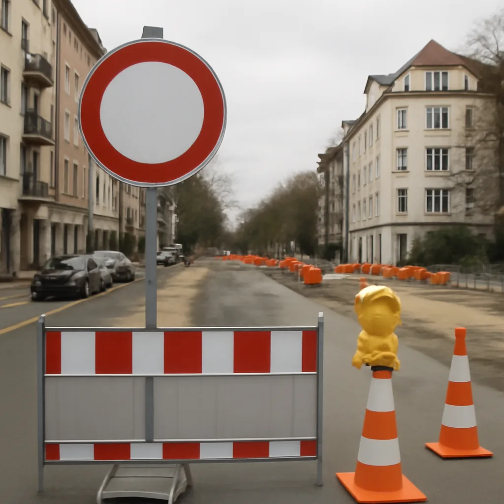 Bauarbeiten in Schöneweide: Fließstraße für zwei Monate gesperrt