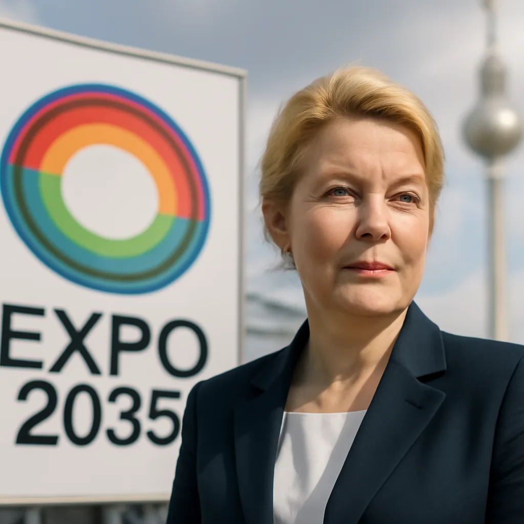 Giffey betont Berlins Engagement für Expo 2035 – Alleingang möglich