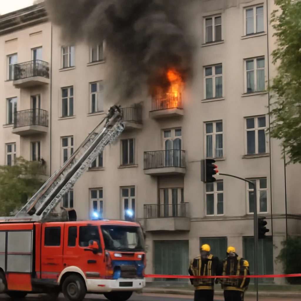 Wohnungsbrand in Prenzlauer Berg sorgt für Sperrung der Prenzlauer Allee