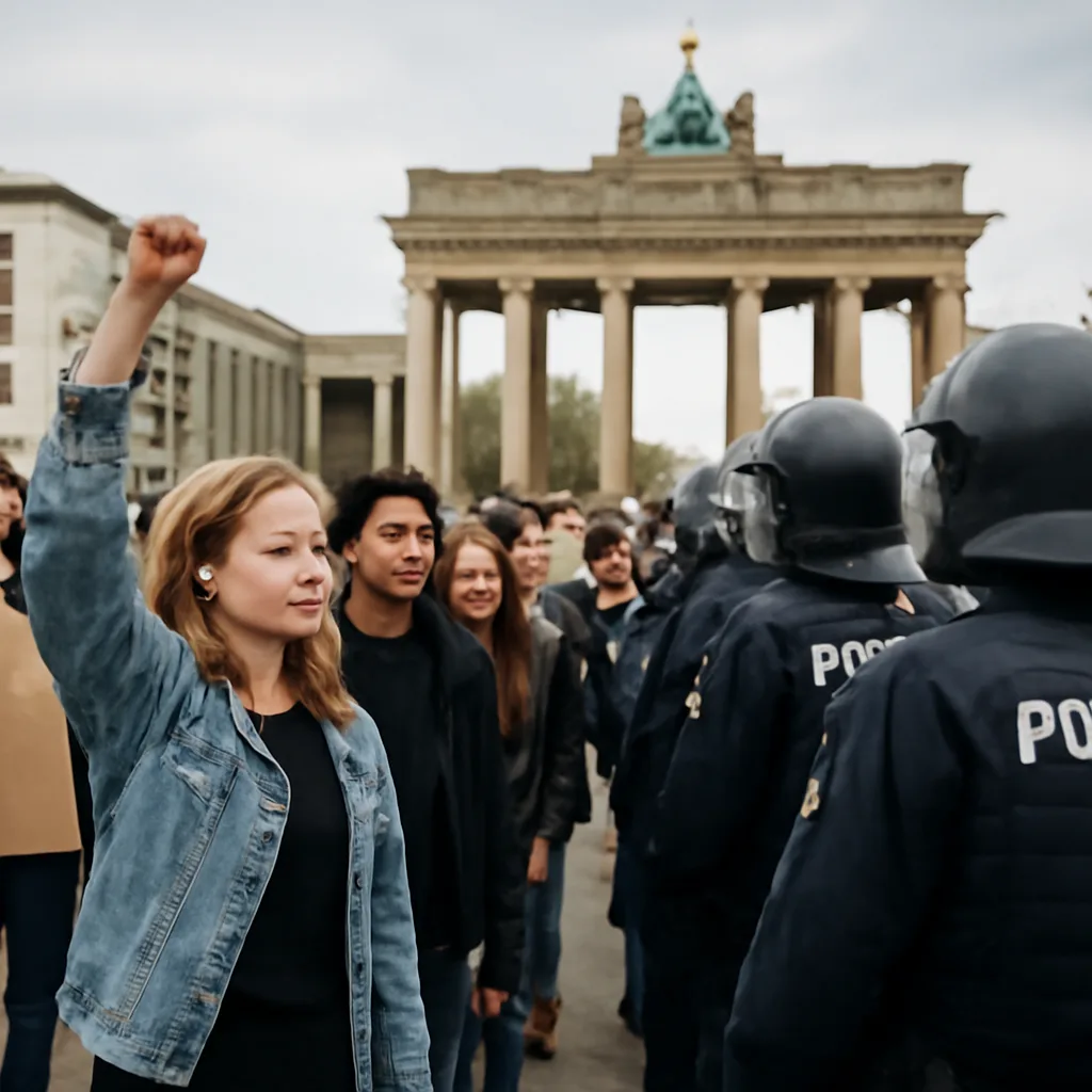 Proteste von Gen Z in Berlin: Polizei verstärkt Präsenz
