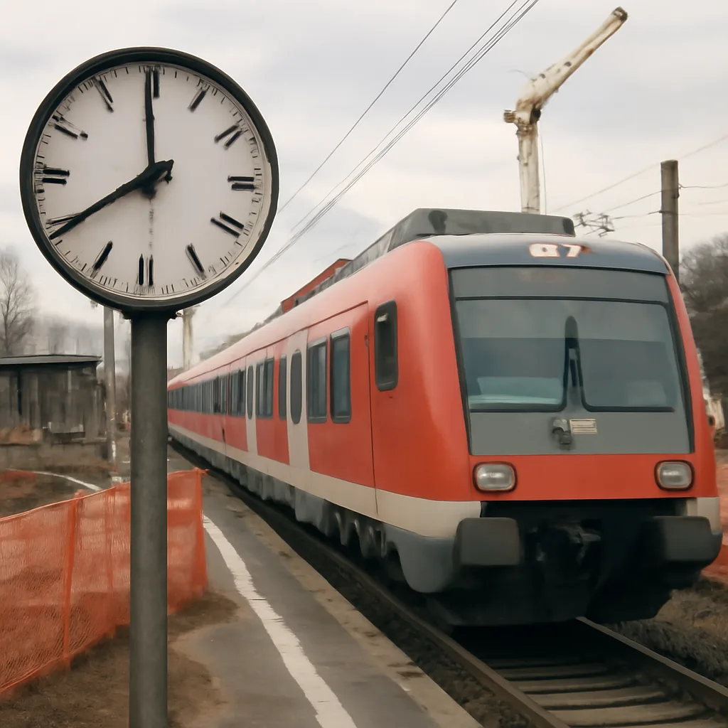 Verspätungen beim RE1 wegen Bauverzögerungen am Bahnhof Fangschleuse