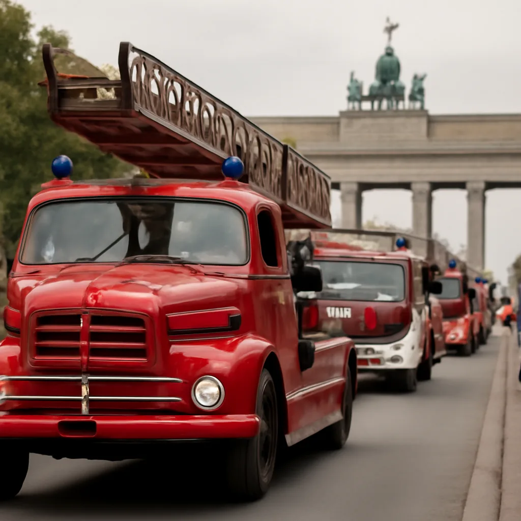 Großer Feuerwehrkorso feiert 175 Jahre Berliner Feuerwehr