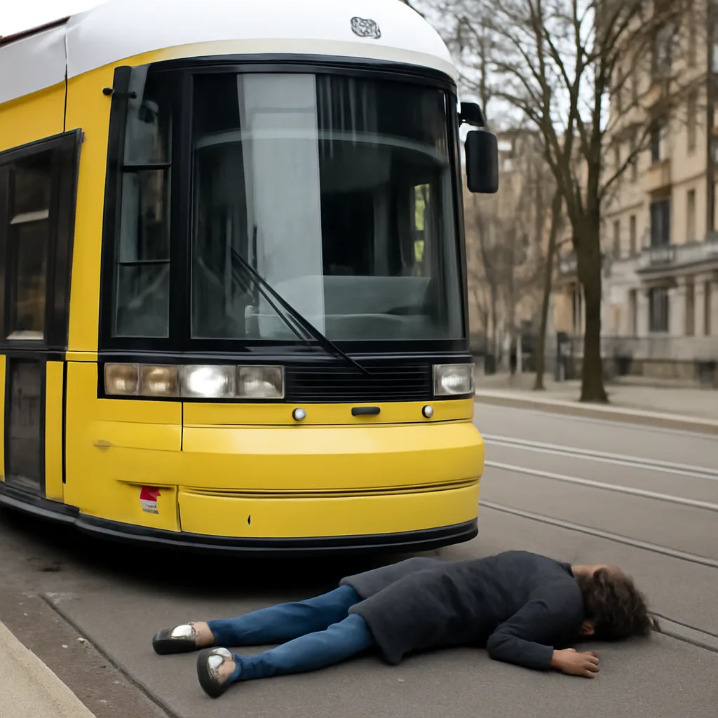 Schwerer Unfall in Weißensee: Tram und Frau kollidieren