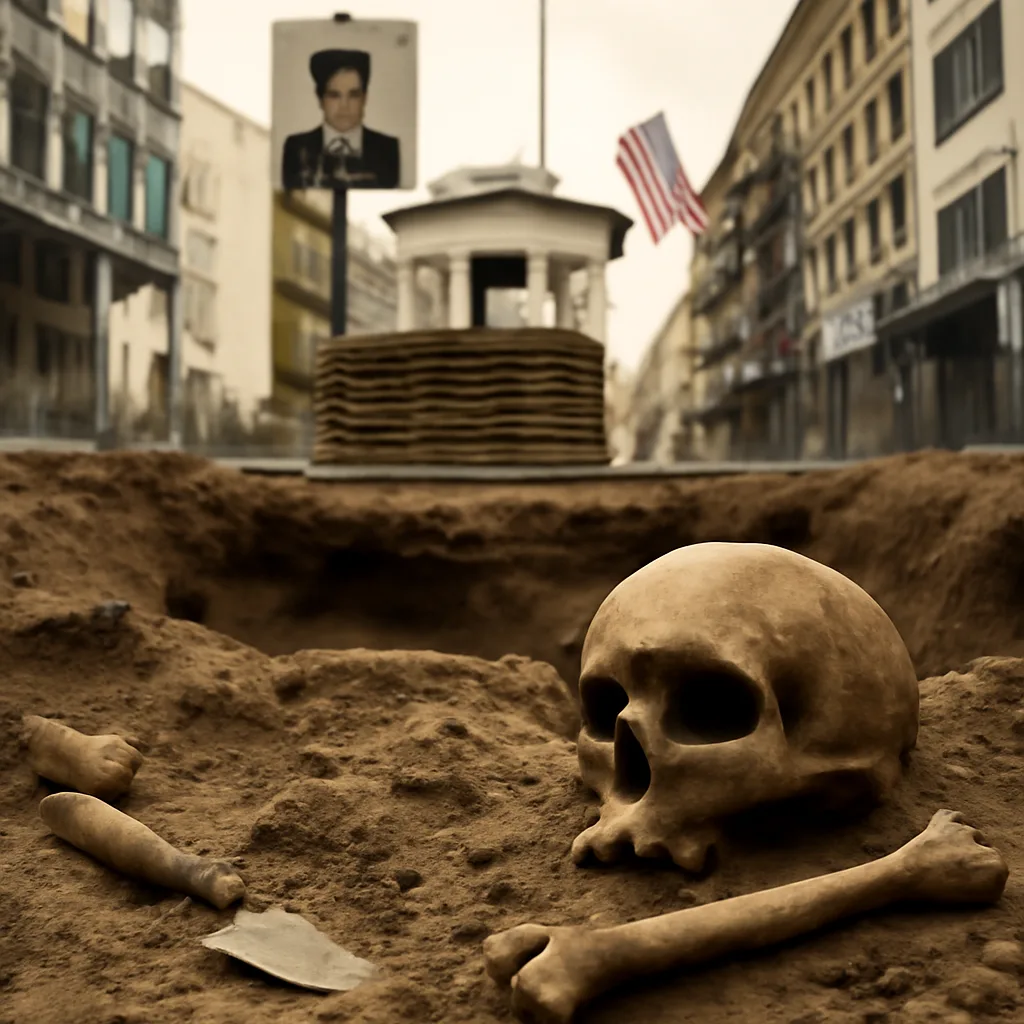 Historische Funde am Checkpoint Charlie in Berlin