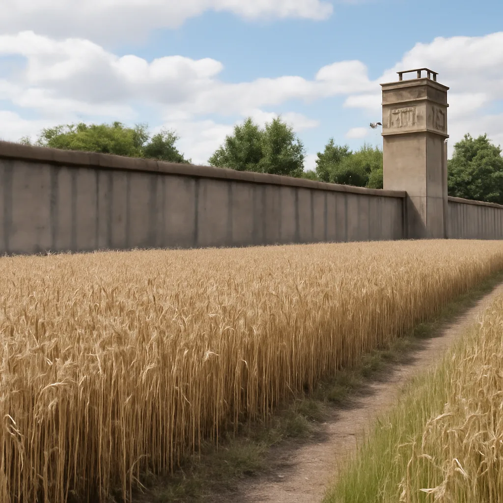 Roggenernte erweckt ehemaligen Todesstreifen der Berliner Mauer