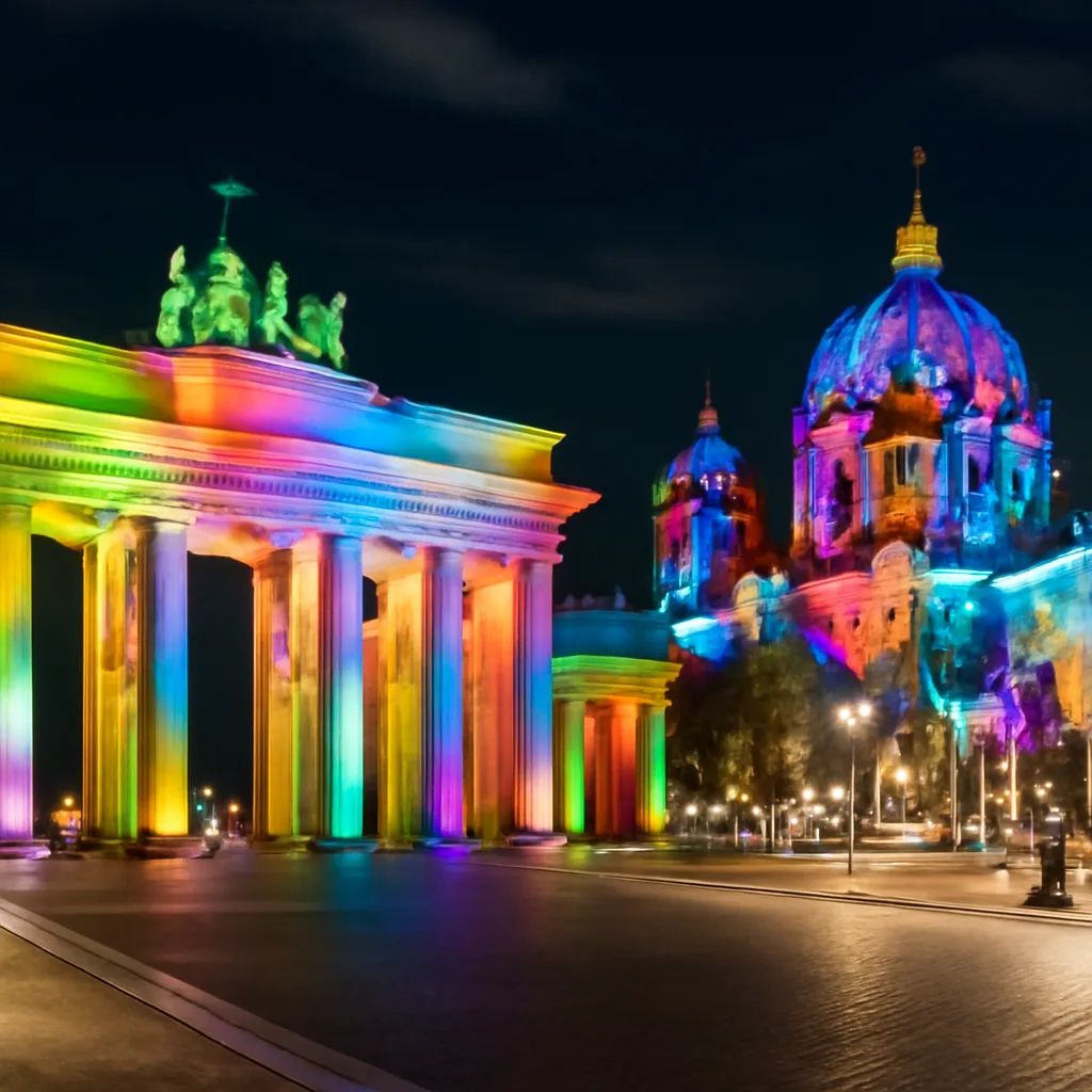 Die farbenfrohe Magie des illuminierenden Berlins