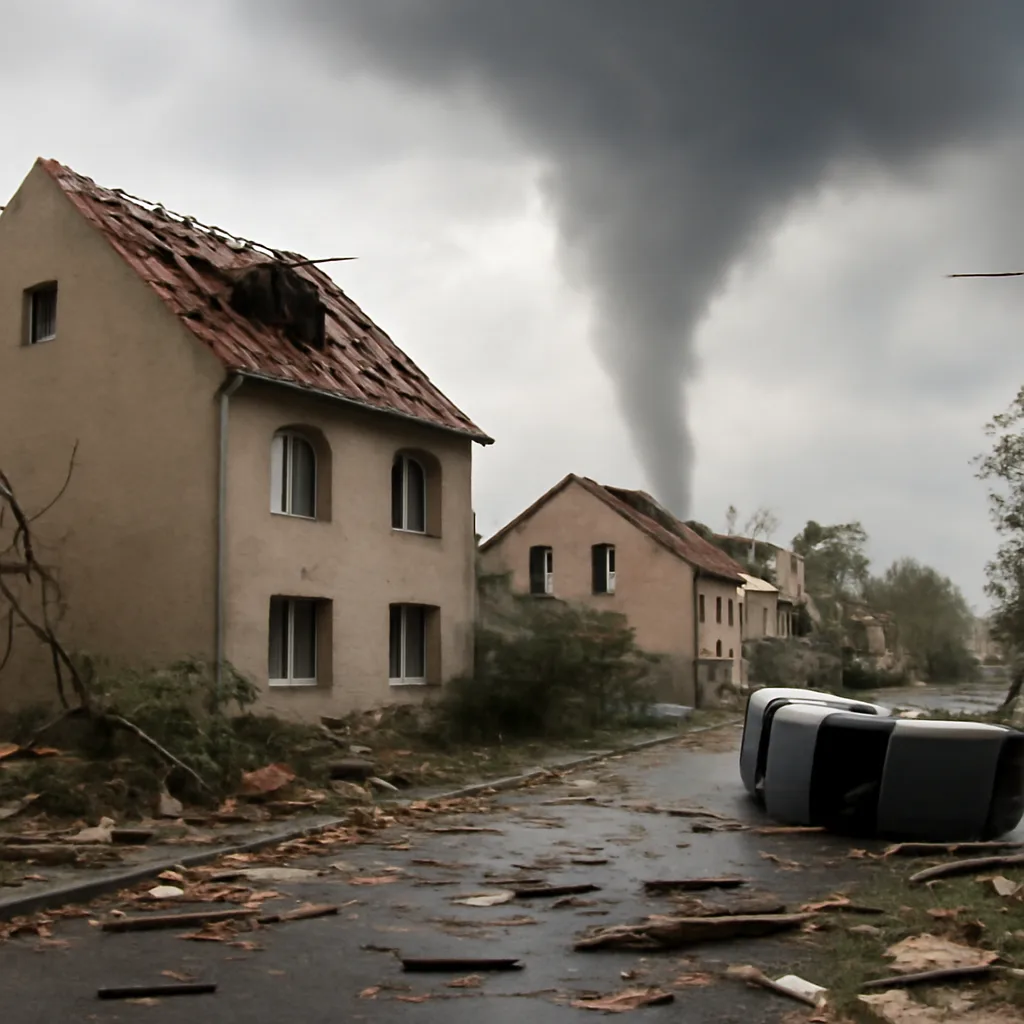 Tornado verwüstet Fürstenwalde: Schäden und Verletzungen in Brandenburg