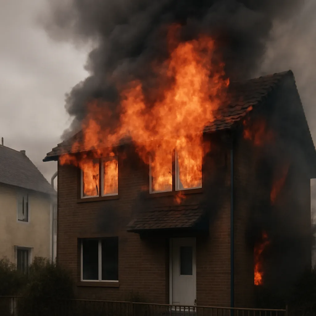 Feuerdrama in Zehdenick: Wohneinheit geht in Flammen auf