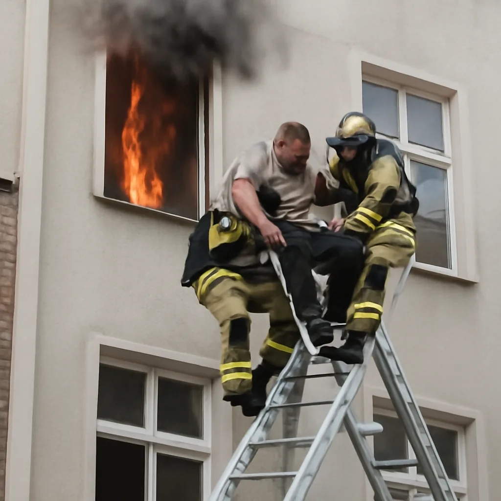 Schwerverletzter aus brennender Wohnung in Alt-Treptow gerettet