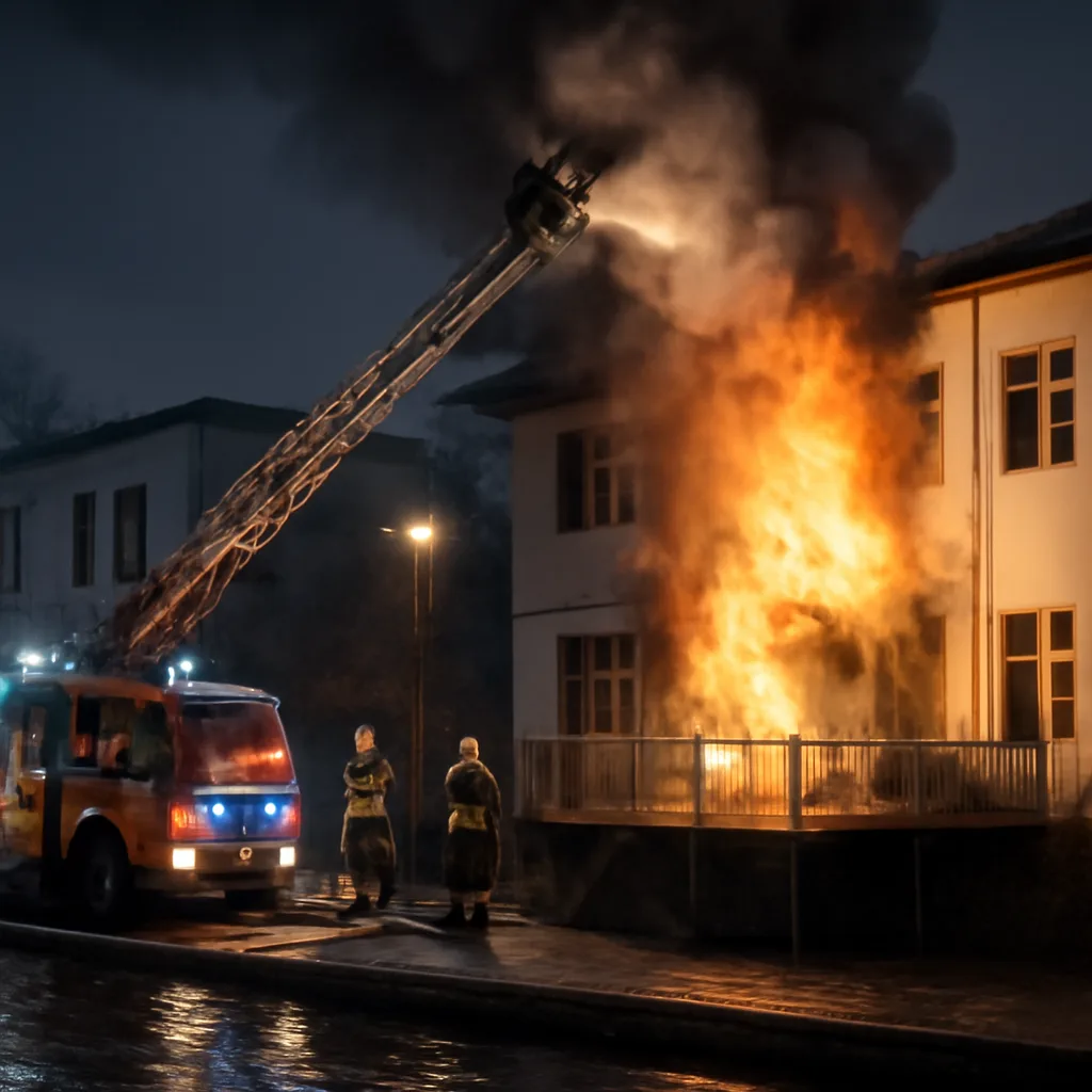 Brand am Spreebalkon neben "Spindler & Klatt" erfordert Feuerwehreinsatz