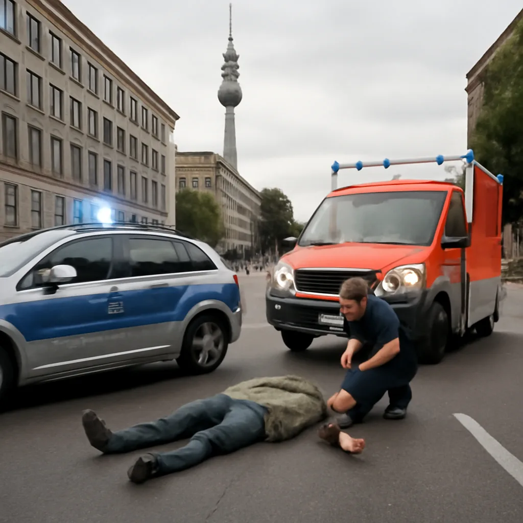 Fußgänger in Berlin-Mitte bei Unfall schwer verletzt