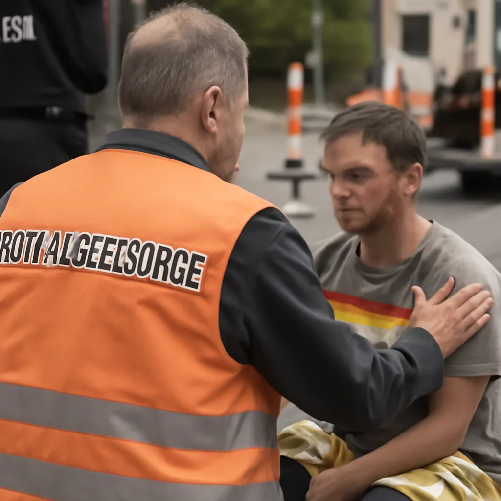 Notfallseelsorger im Einsatz nach CSD-Anschlag