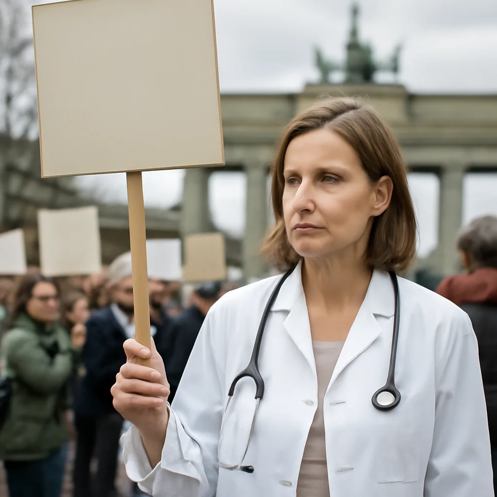 Kinderärztin Bea Merscher mobilisiert zur Demo in Berlin