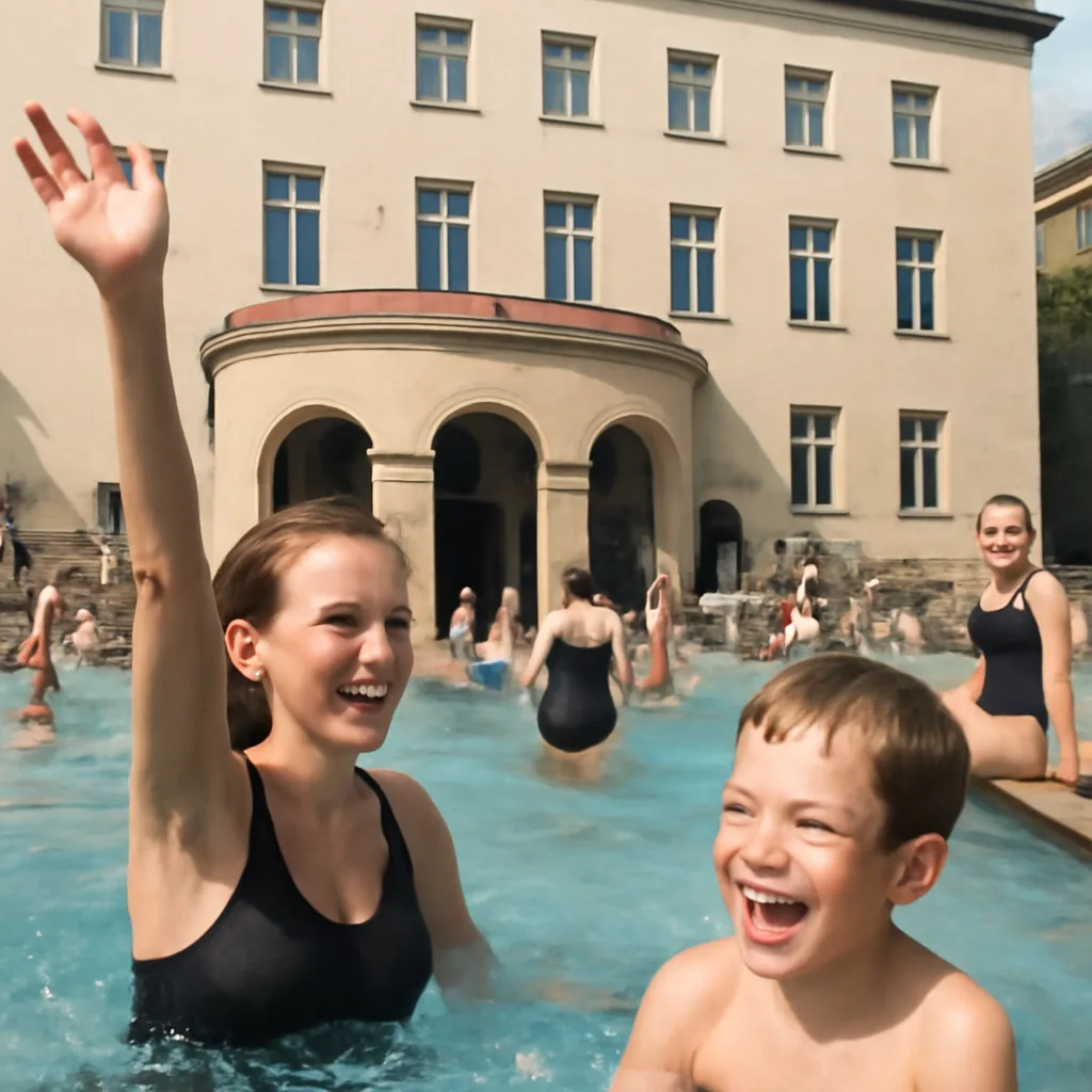 Erfrischende Freude: Volksbad am Rosa-Luxemburg-Platz begeistert