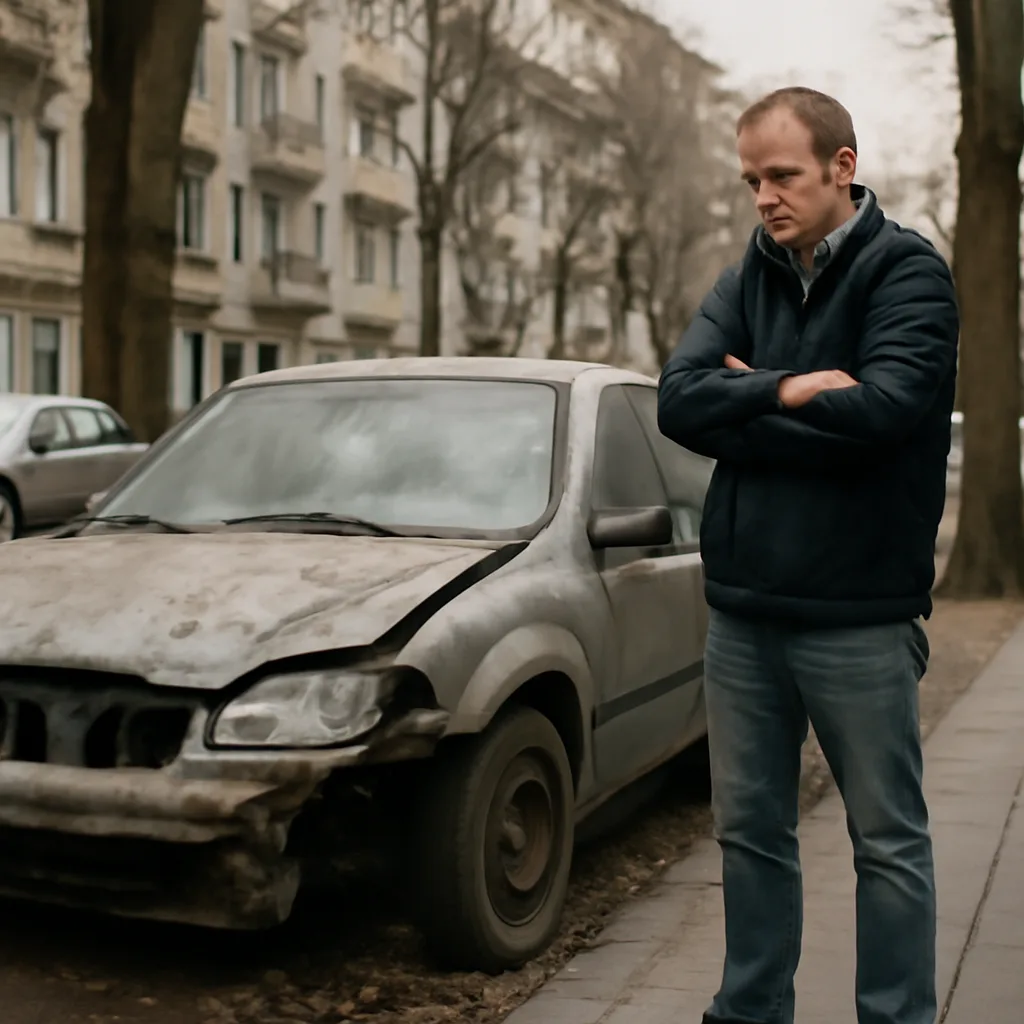 Monate des Wartens: Bewohner kämpft gegen Schrottauto in Charlottenburg