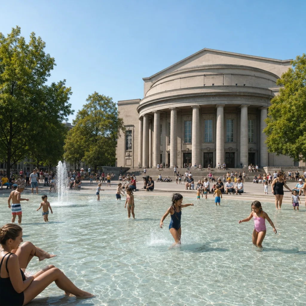 Volksbad vor der Volksbühne: Gratis-Badespaß in Berlin!