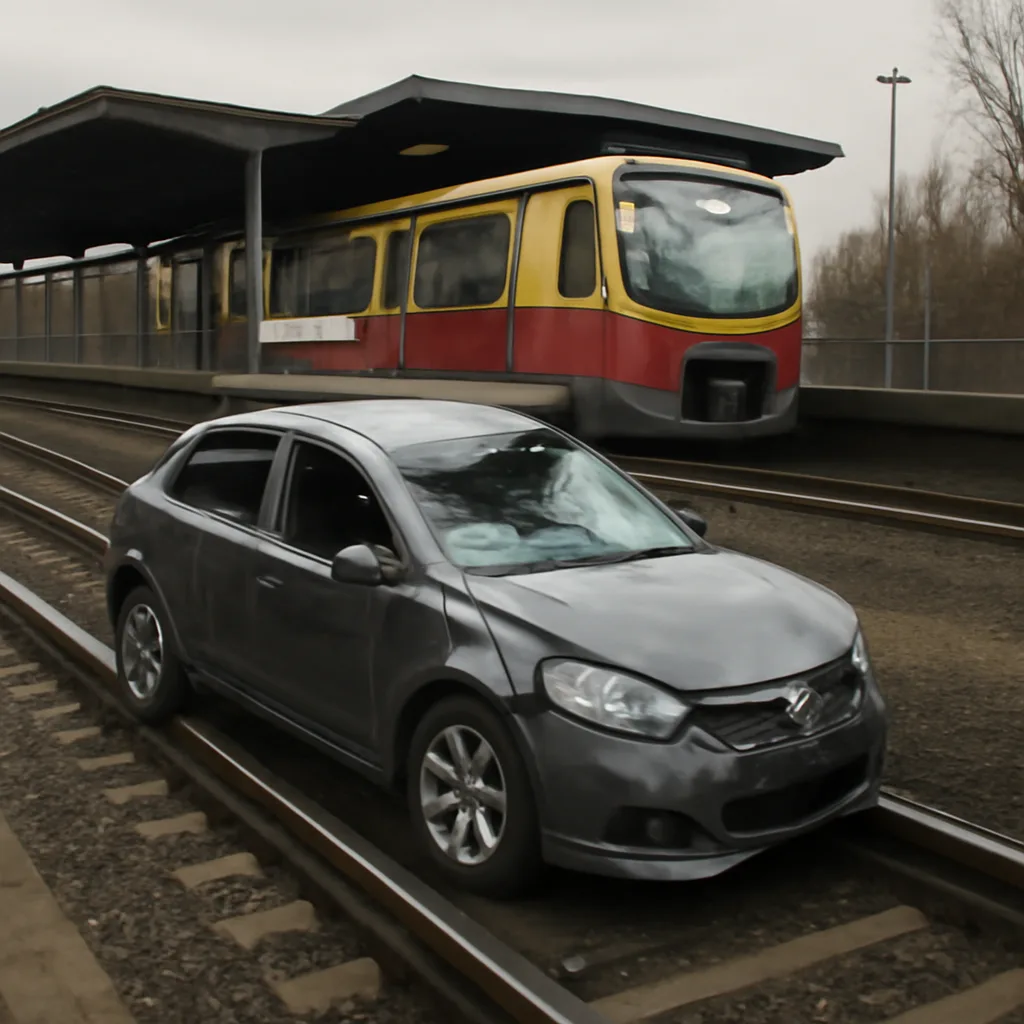 Tödlicher Unfall am S-Bahnhof Bornholmer Straße: Auto stürzt auf Gleise