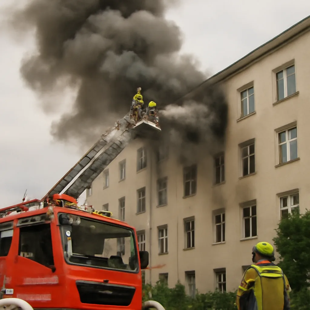 Feuer in Berlin-Wedding: 84 Feuerwehrleute im Einsatz