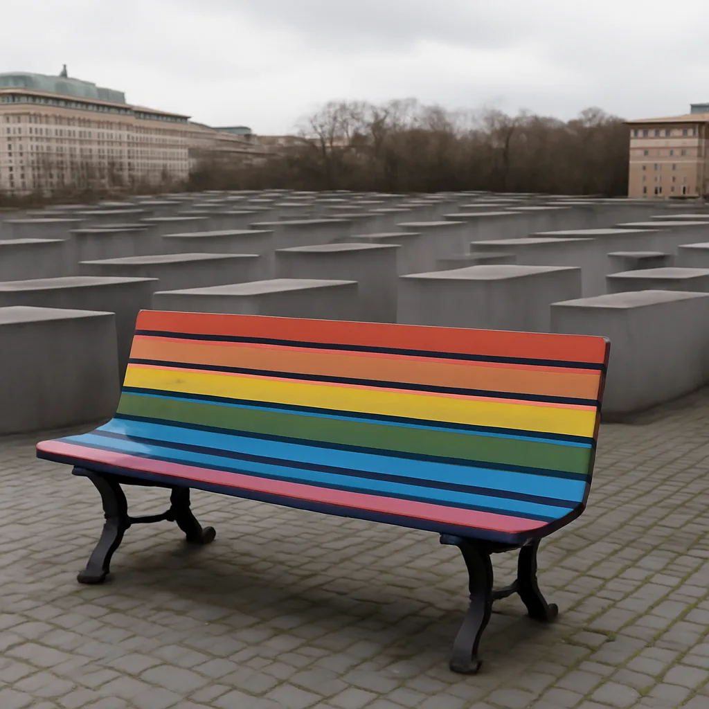 Regenbogenbank in Berliner Gedenkstätte wird ersetzt