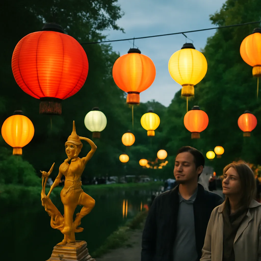Laternenzauber im Britzer Garten: Thailändisches Fest in Berlin