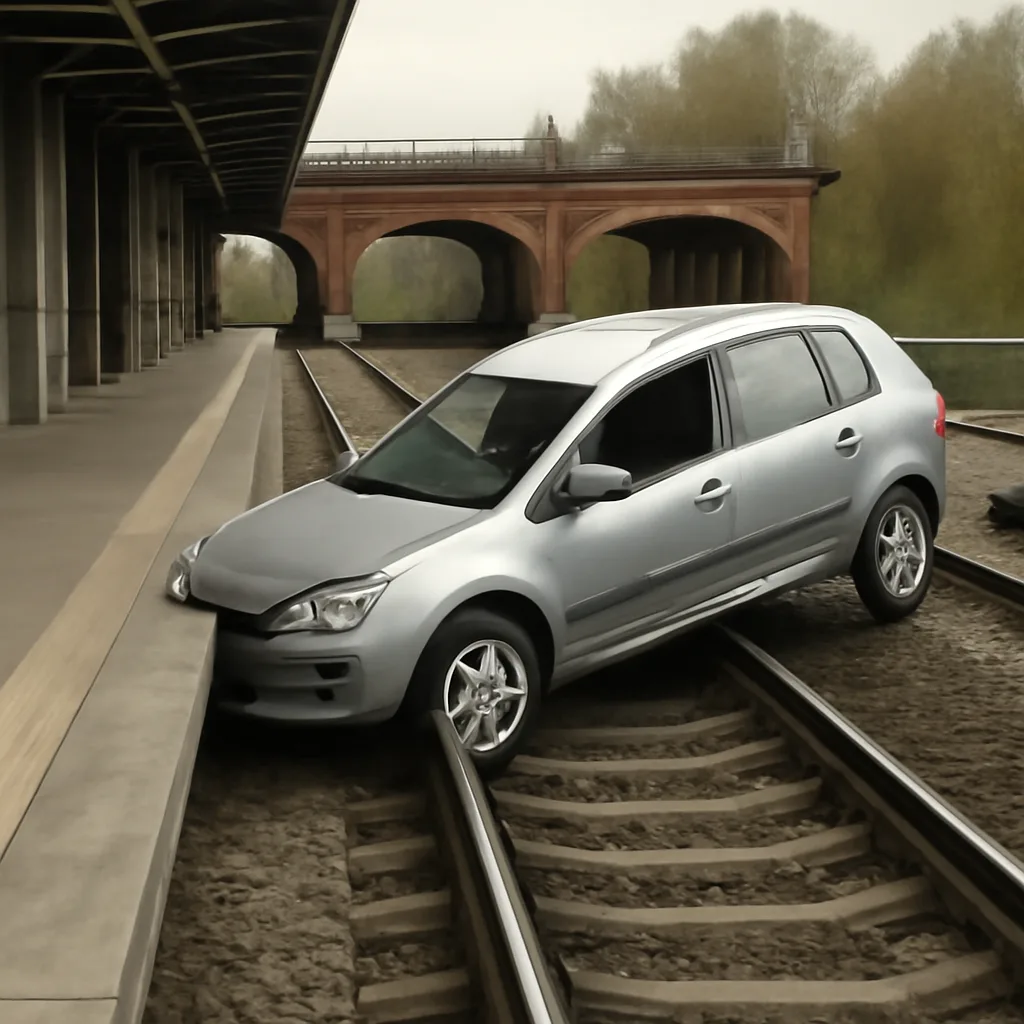 Tragischer Unfall am S-Bahnhof Bornholmer Straße: Auto stürzt auf Gleise