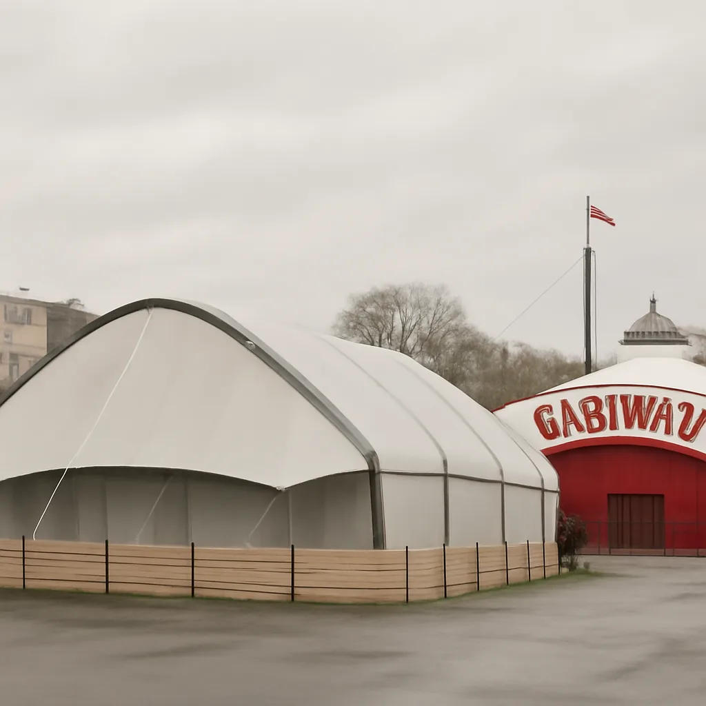 Neue Leichtbauhalle in Treptow stärkt Zirkus Cabuwazi