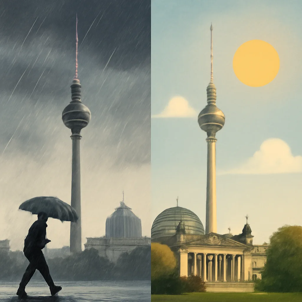 Berlin Wettervorhersage: Regenschauer am Samstag, warme Tage in Sicht