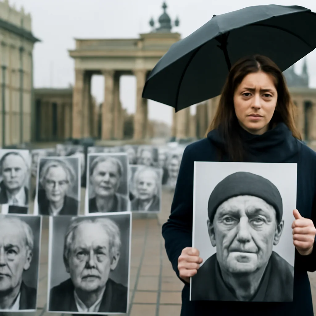 Tränen für die Vergessenen: Künstlerische Aktion in Berlin
