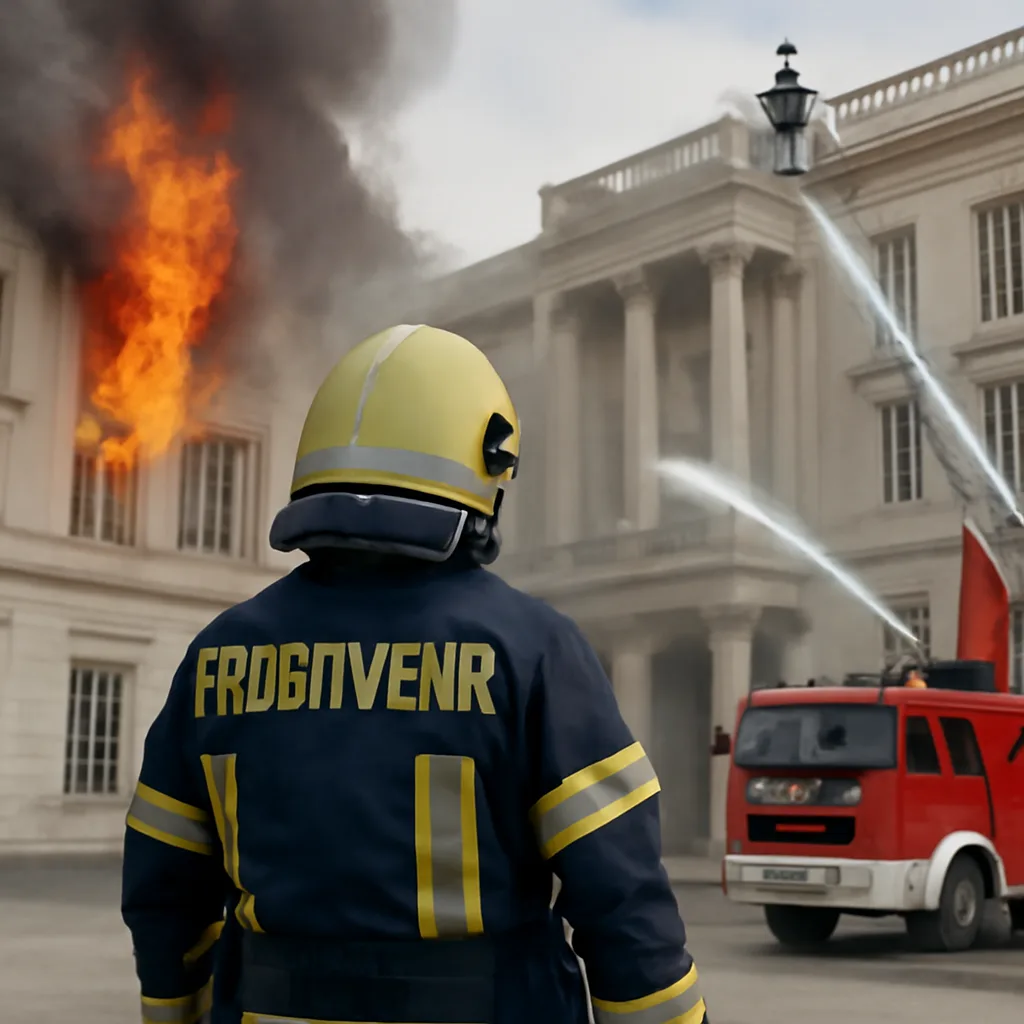 Feuer im Humboldt-Forum: Schnelle Reaktion der Feuerwehr