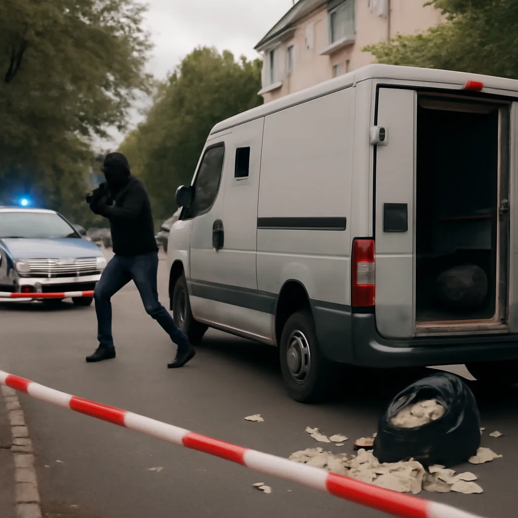 Überfall auf Geldtransporter in Berlin-Lankwitz